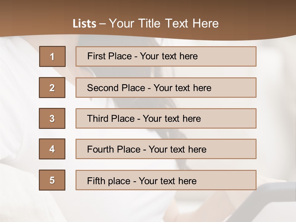 A Woman Sitting On A Couch Holding A Cell Phone PowerPoint Template