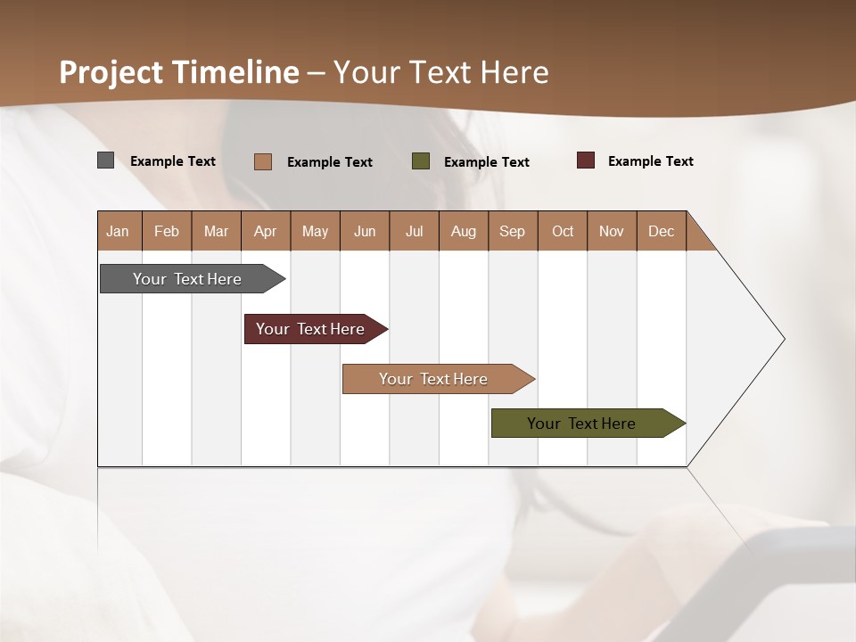 A Woman Sitting On A Couch Holding A Cell Phone PowerPoint Template