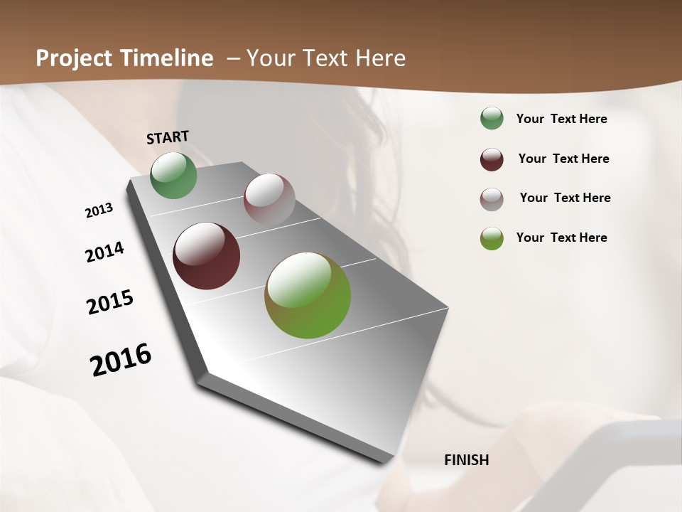 A Woman Sitting On A Couch Holding A Cell Phone PowerPoint Template