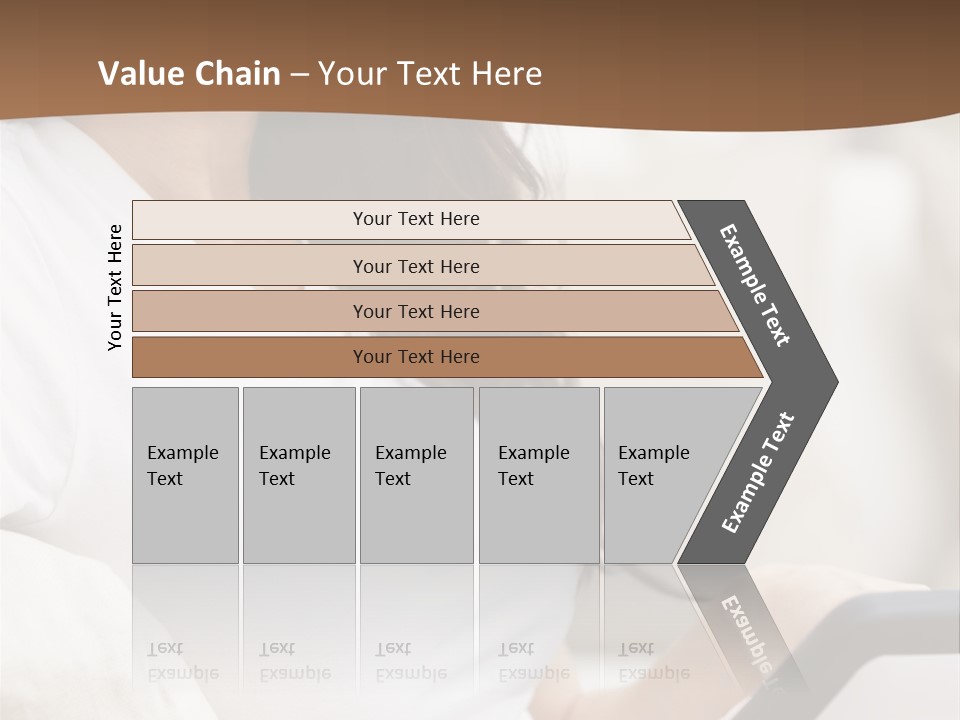 A Woman Sitting On A Couch Holding A Cell Phone PowerPoint Template