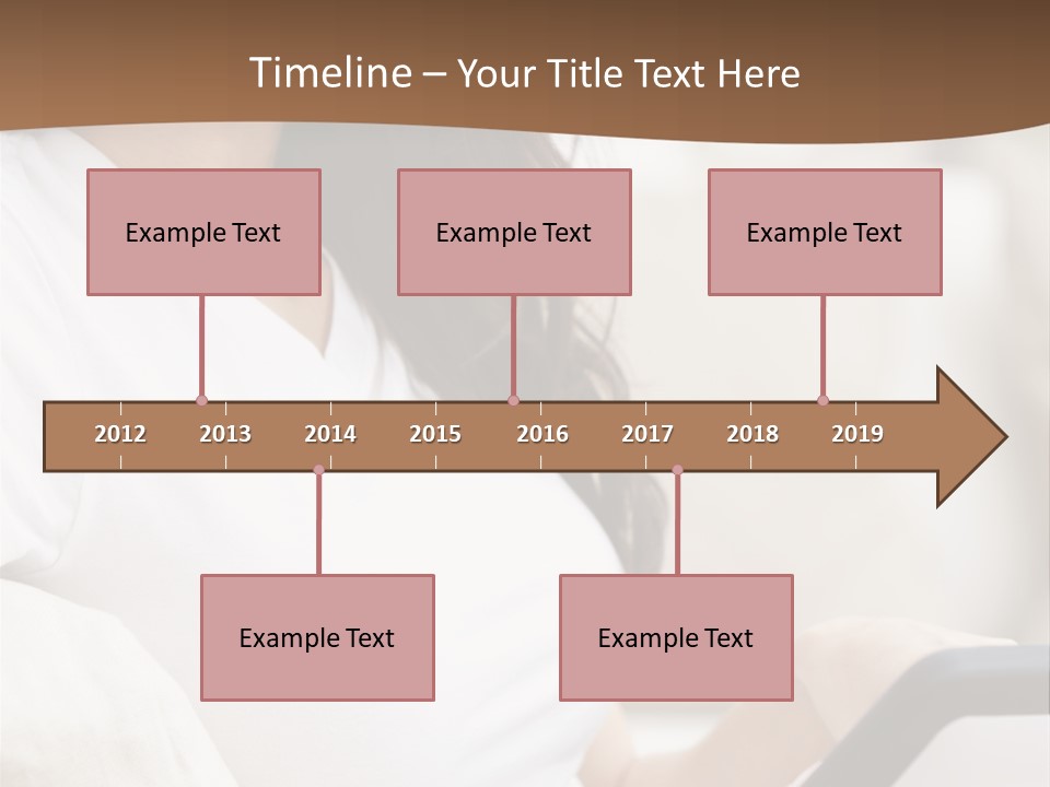 A Woman Sitting On A Couch Holding A Cell Phone PowerPoint Template