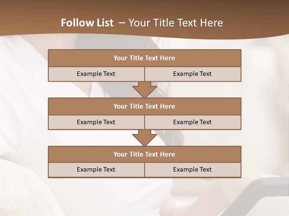 A Woman Sitting On A Couch Holding A Cell Phone PowerPoint Template