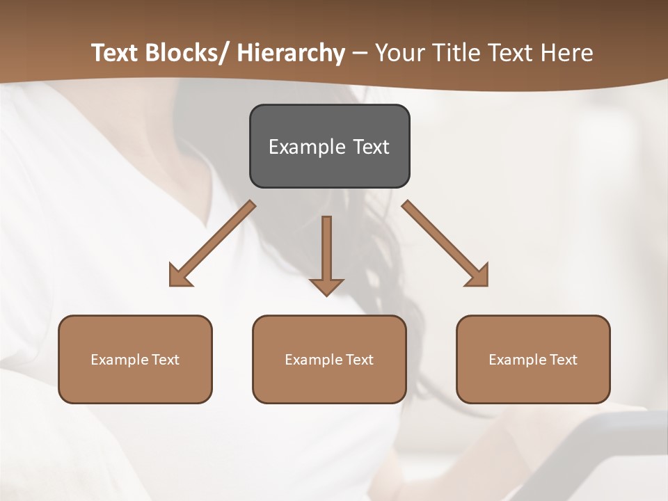 A Woman Sitting On A Couch Holding A Cell Phone PowerPoint Template