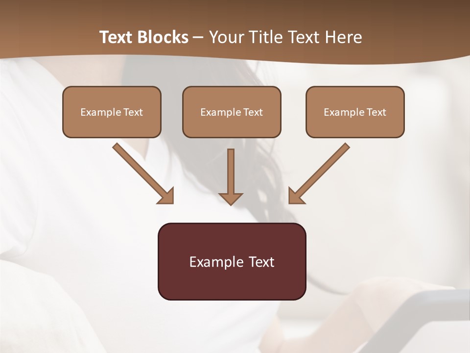 A Woman Sitting On A Couch Holding A Cell Phone PowerPoint Template
