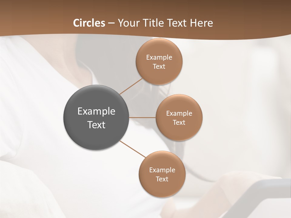 A Woman Sitting On A Couch Holding A Cell Phone PowerPoint Template