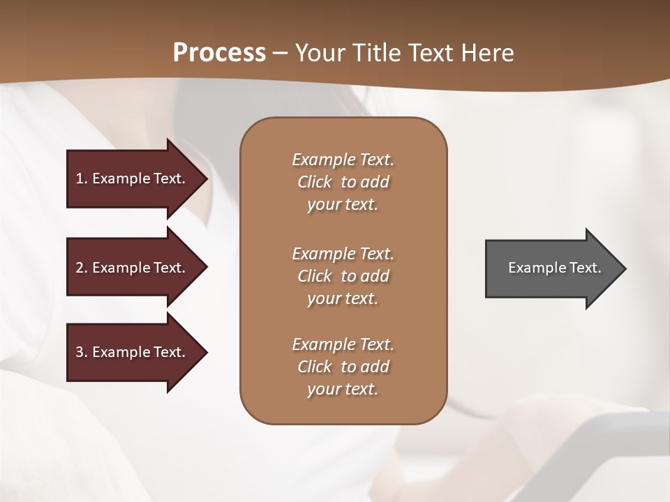 A Woman Sitting On A Couch Holding A Cell Phone PowerPoint Template
