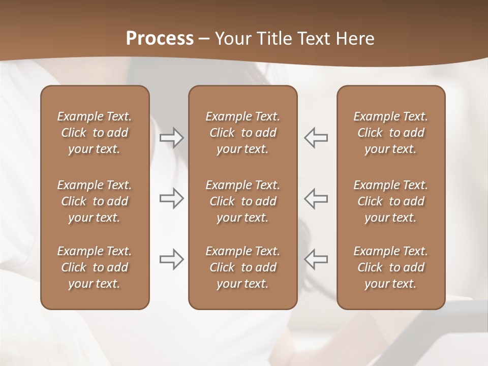 A Woman Sitting On A Couch Holding A Cell Phone PowerPoint Template