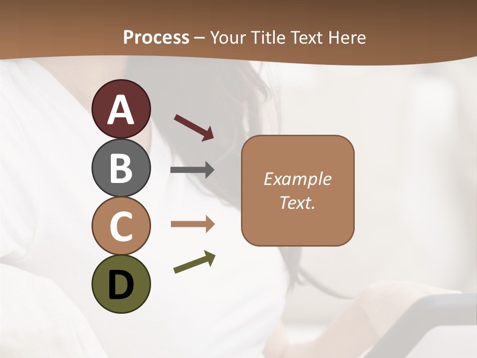 A Woman Sitting On A Couch Holding A Cell Phone PowerPoint Template