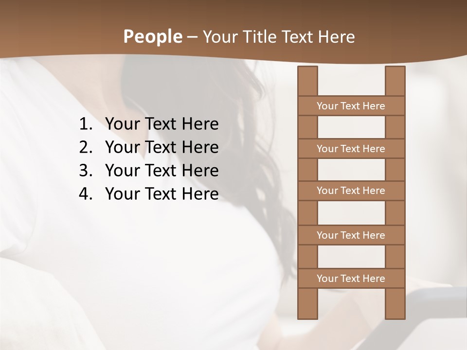 A Woman Sitting On A Couch Holding A Cell Phone PowerPoint Template
