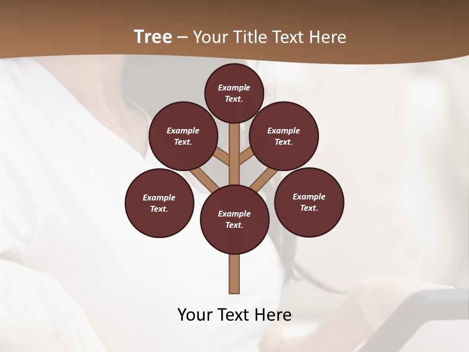 A Woman Sitting On A Couch Holding A Cell Phone PowerPoint Template