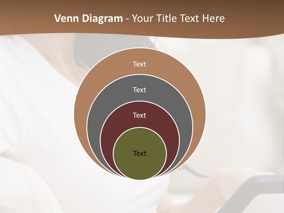 A Woman Sitting On A Couch Holding A Cell Phone PowerPoint Template