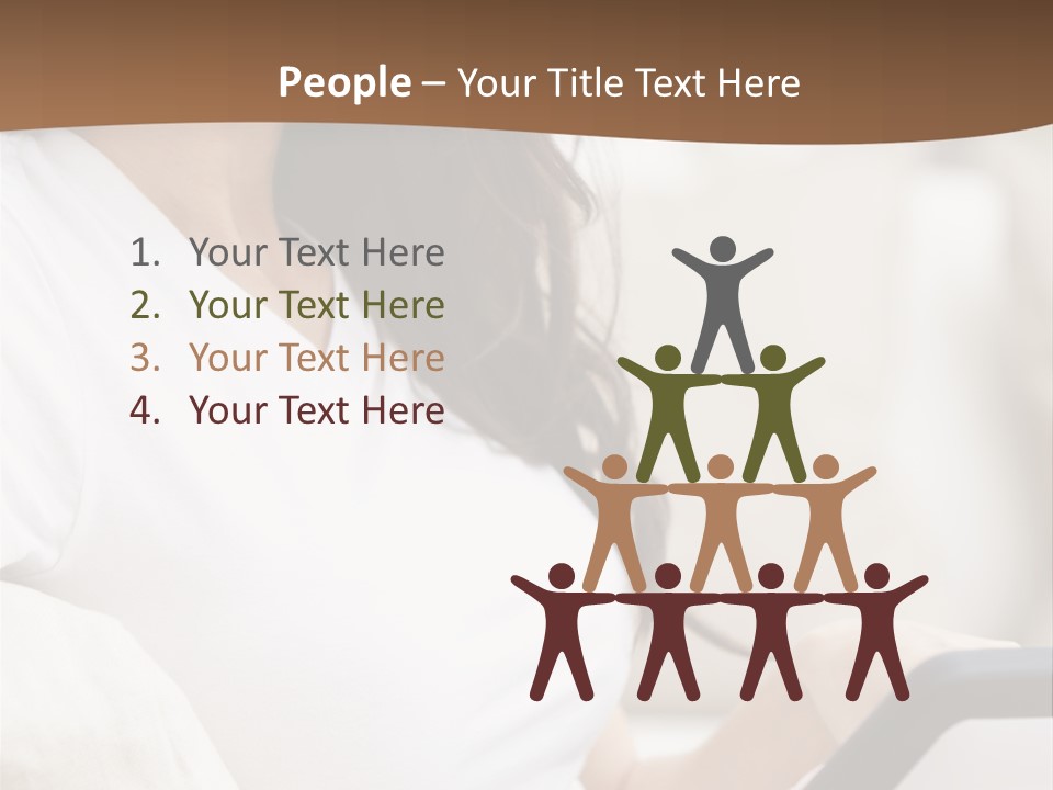 A Woman Sitting On A Couch Holding A Cell Phone PowerPoint Template