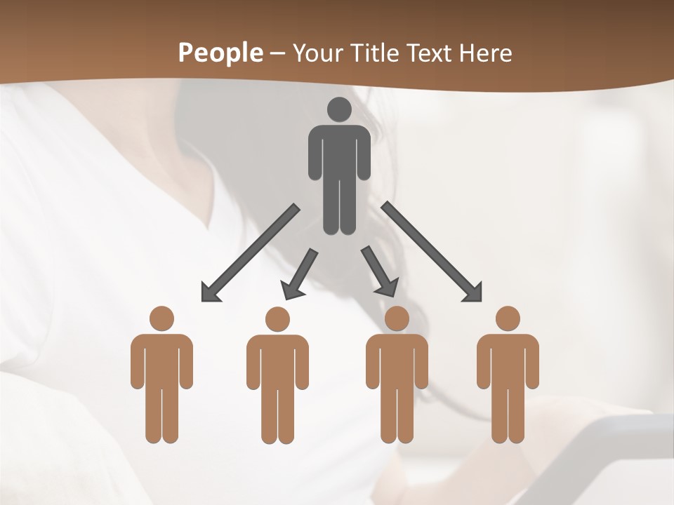 A Woman Sitting On A Couch Holding A Cell Phone PowerPoint Template