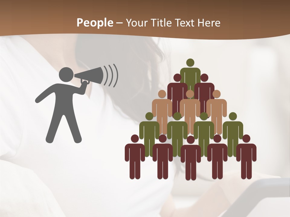 A Woman Sitting On A Couch Holding A Cell Phone PowerPoint Template