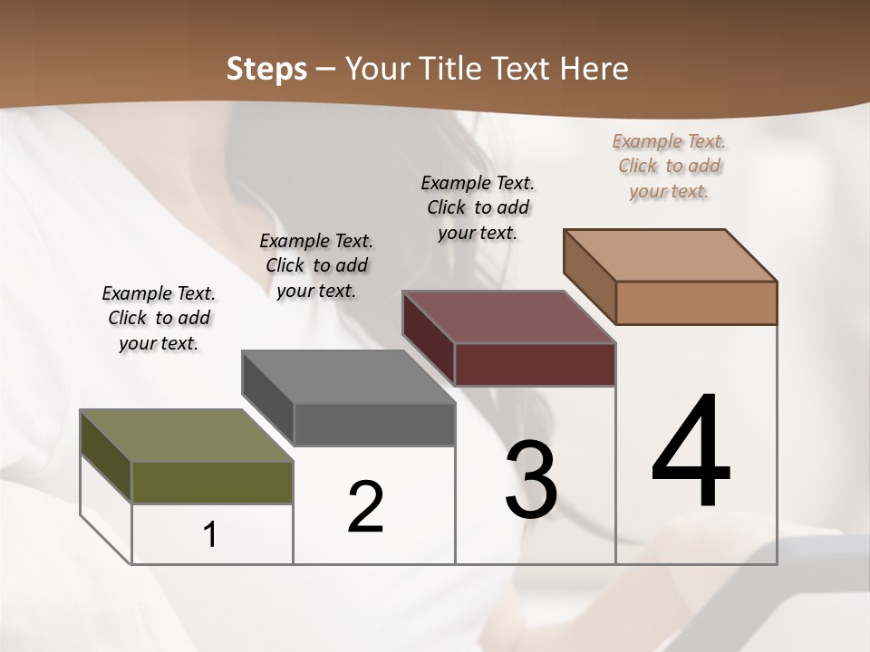 A Woman Sitting On A Couch Holding A Cell Phone PowerPoint Template