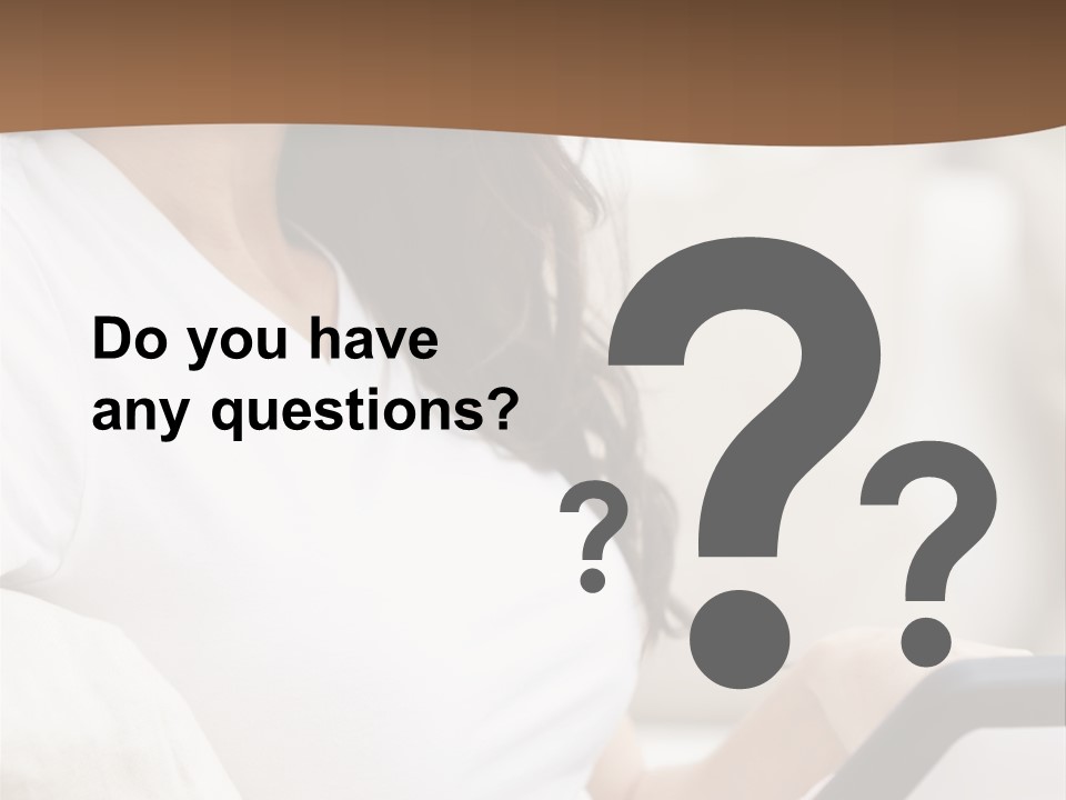 A Woman Sitting On A Couch Holding A Cell Phone PowerPoint Template