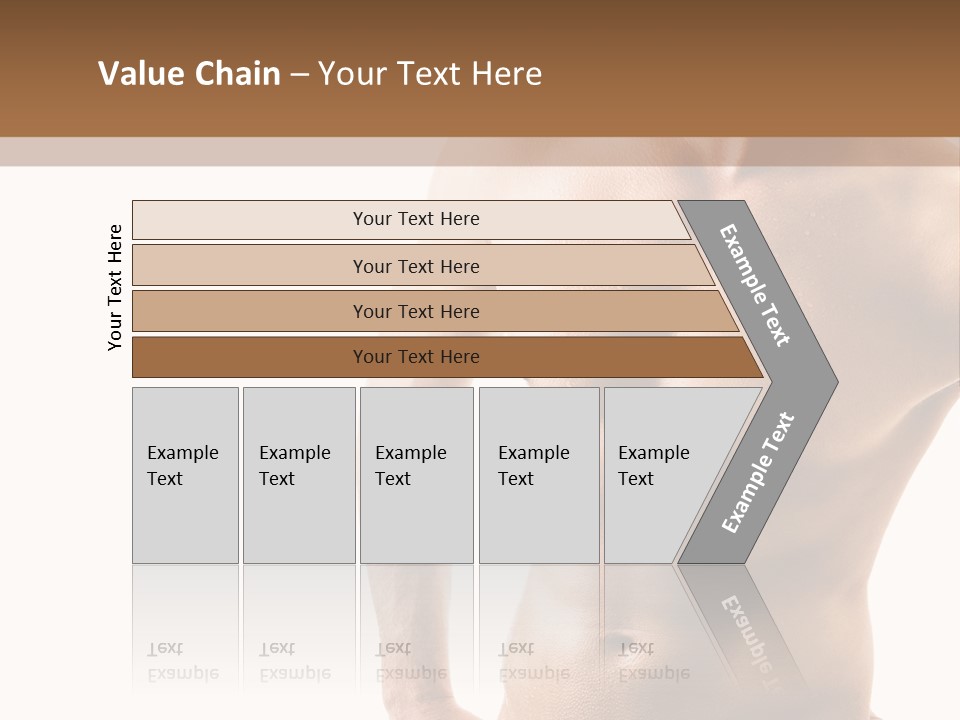 A Man With No Shirt Is Posing For A Picture PowerPoint Template