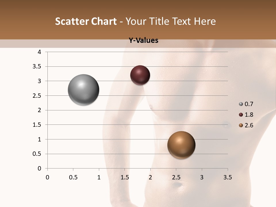 A Man With No Shirt Is Posing For A Picture PowerPoint Template