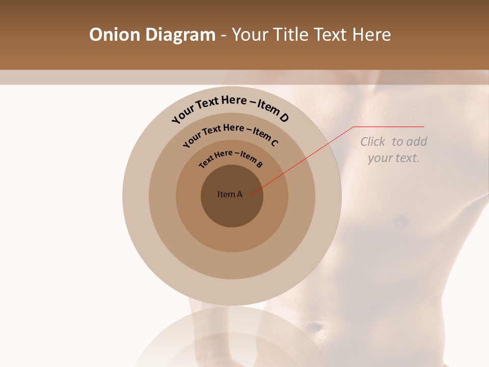 A Man With No Shirt Is Posing For A Picture PowerPoint Template