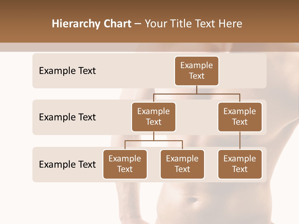 A Man With No Shirt Is Posing For A Picture PowerPoint Template