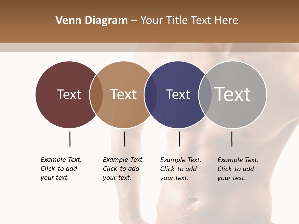 A Man With No Shirt Is Posing For A Picture PowerPoint Template