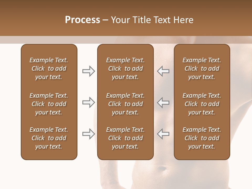 A Man With No Shirt Is Posing For A Picture PowerPoint Template
