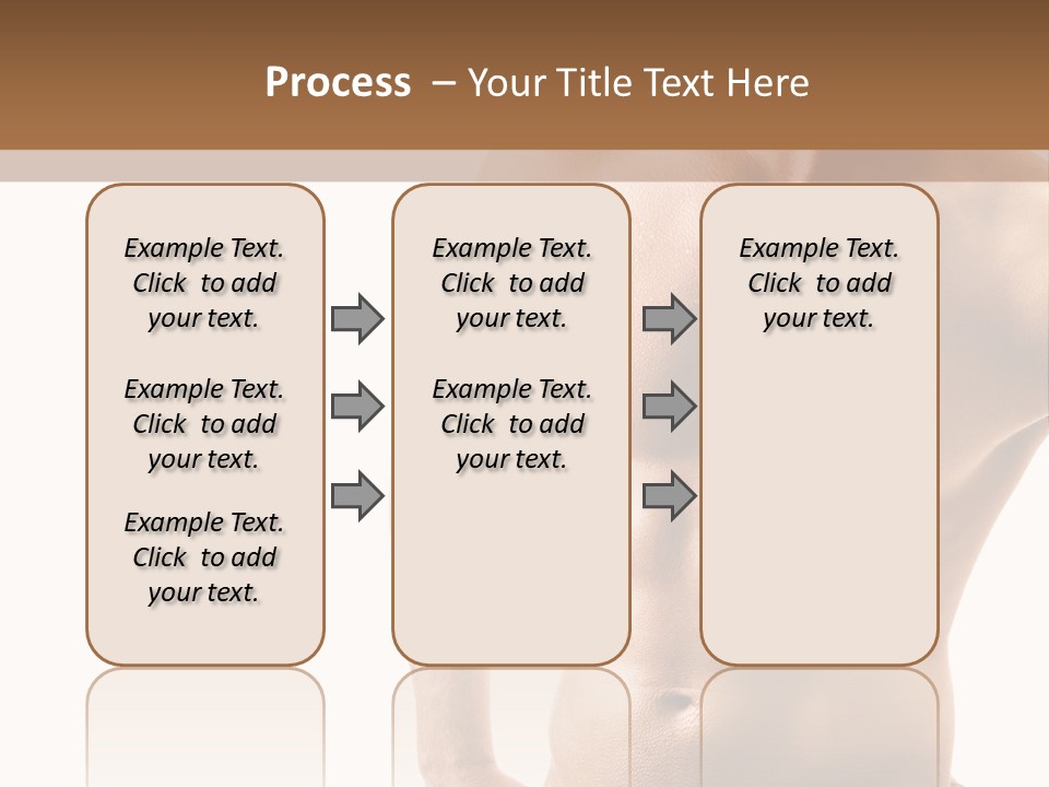 A Man With No Shirt Is Posing For A Picture PowerPoint Template