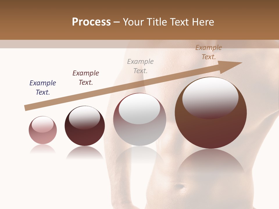 A Man With No Shirt Is Posing For A Picture PowerPoint Template
