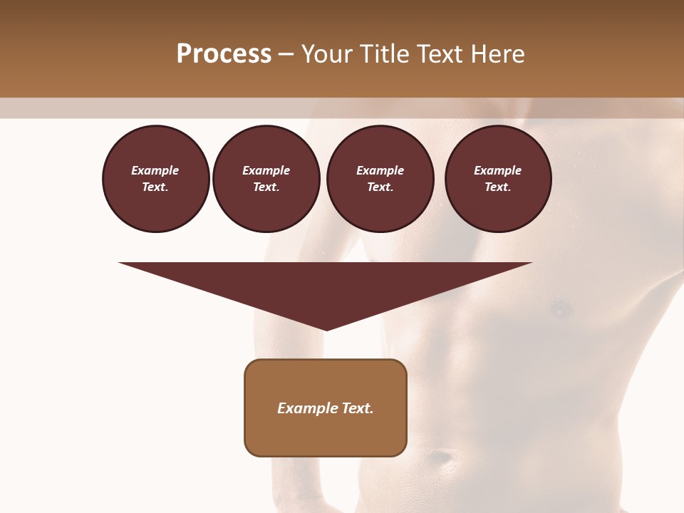 A Man With No Shirt Is Posing For A Picture PowerPoint Template