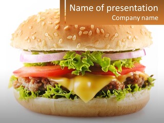Mcburger PowerPoint Template