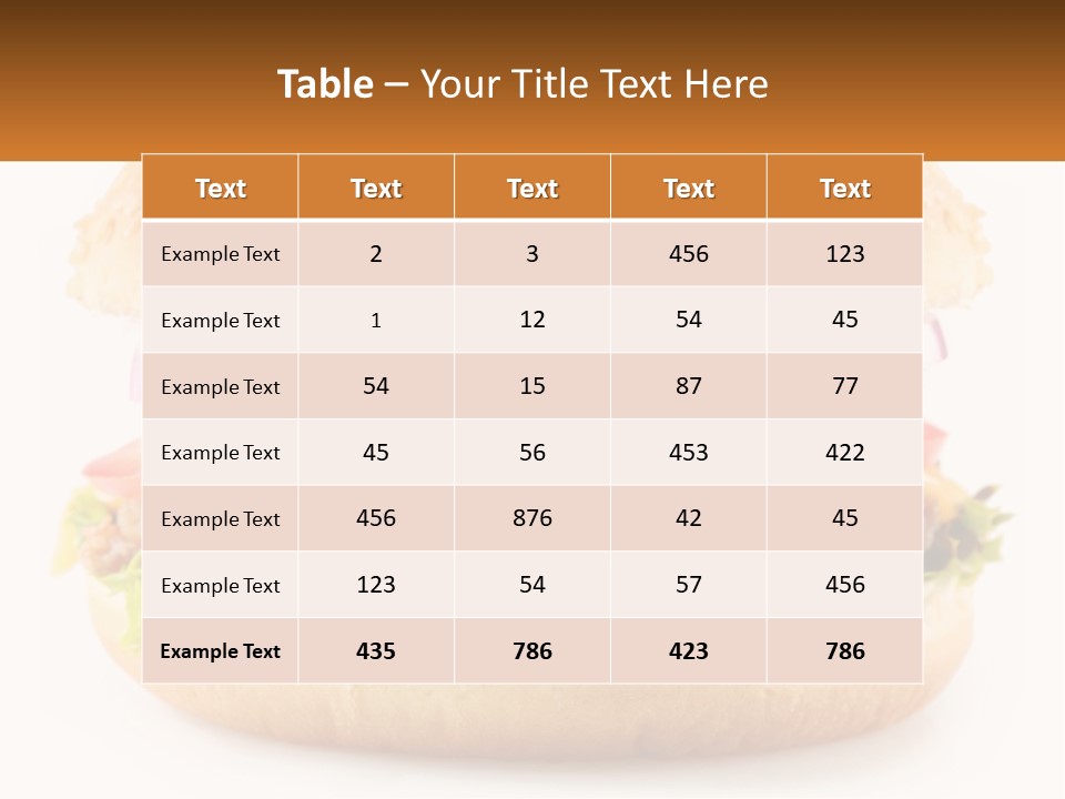 Mcburger PowerPoint Template