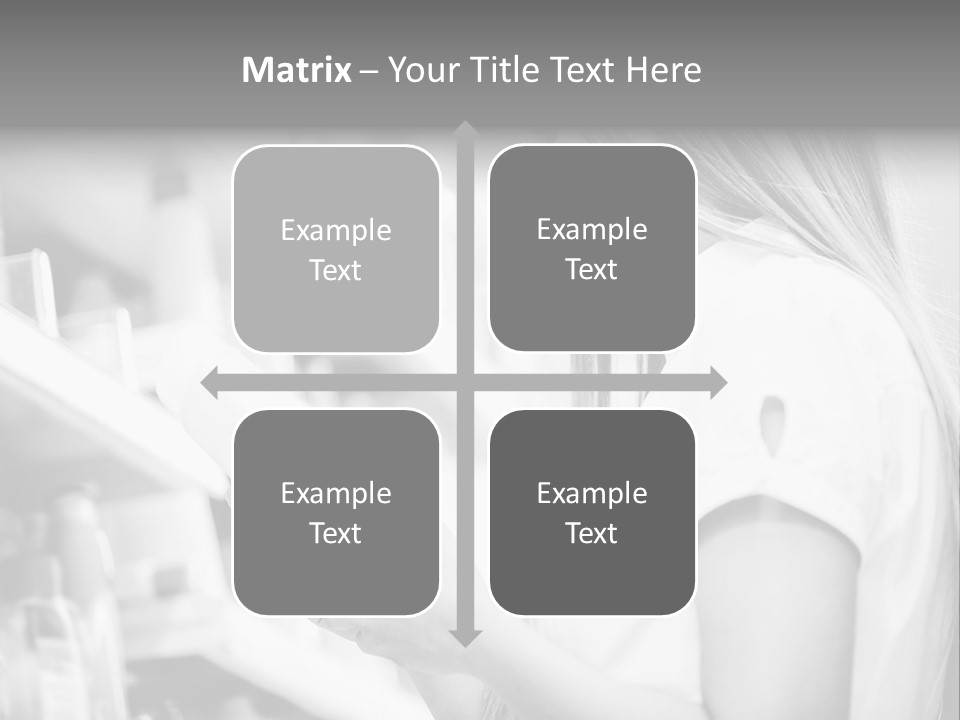 A Woman Reading A Book In A Store PowerPoint Template