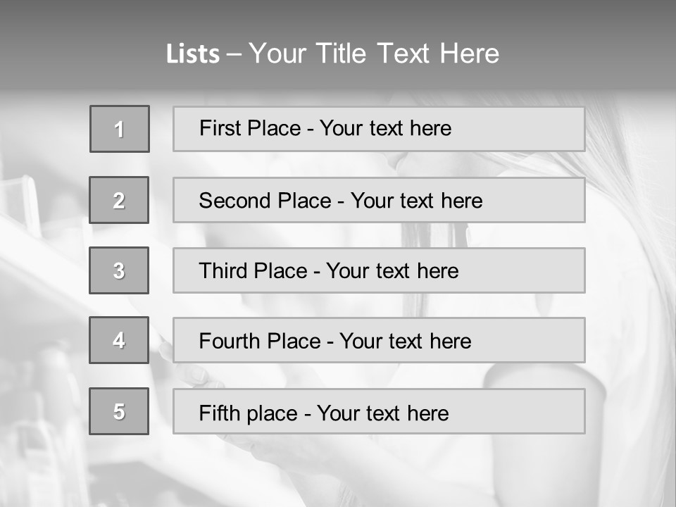 A Woman Reading A Book In A Store PowerPoint Template