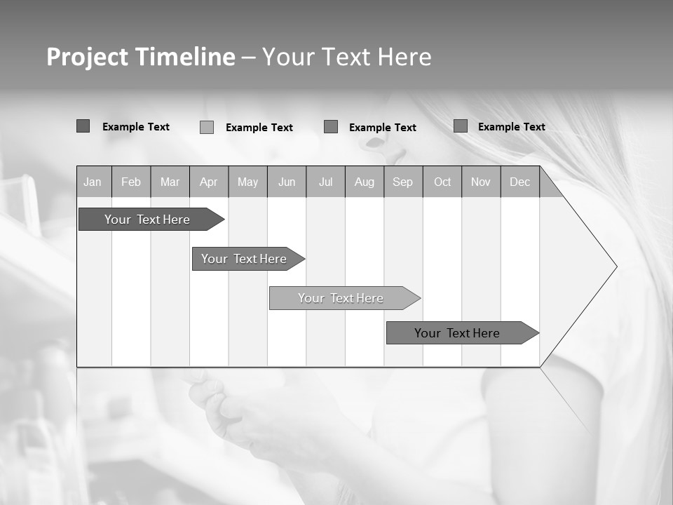 A Woman Reading A Book In A Store PowerPoint Template