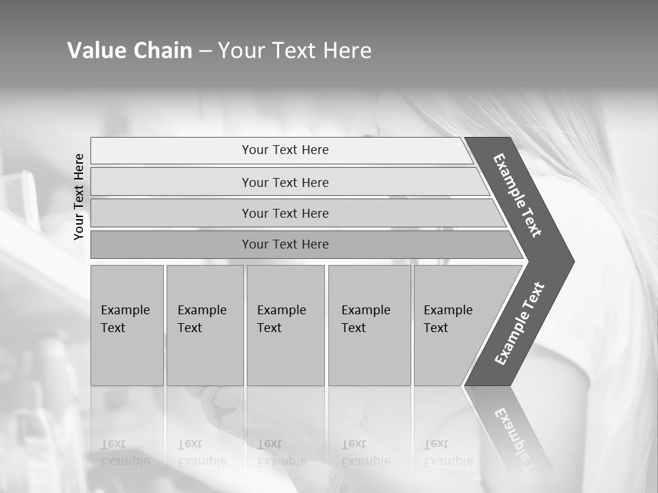 A Woman Reading A Book In A Store PowerPoint Template