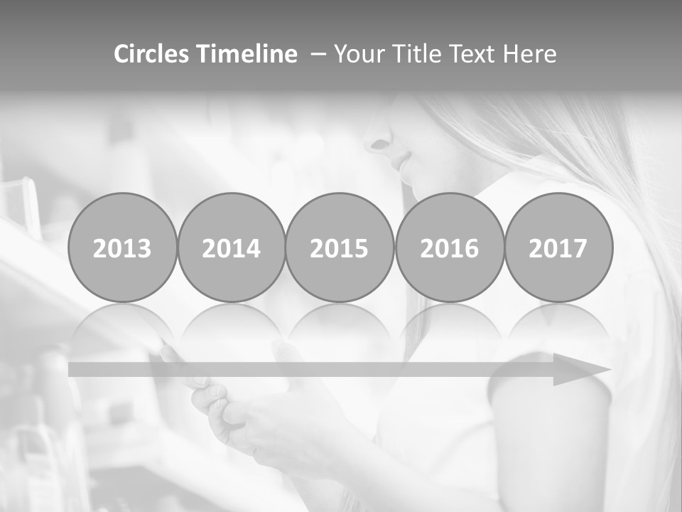 A Woman Reading A Book In A Store PowerPoint Template