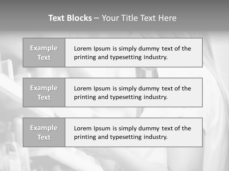 A Woman Reading A Book In A Store PowerPoint Template