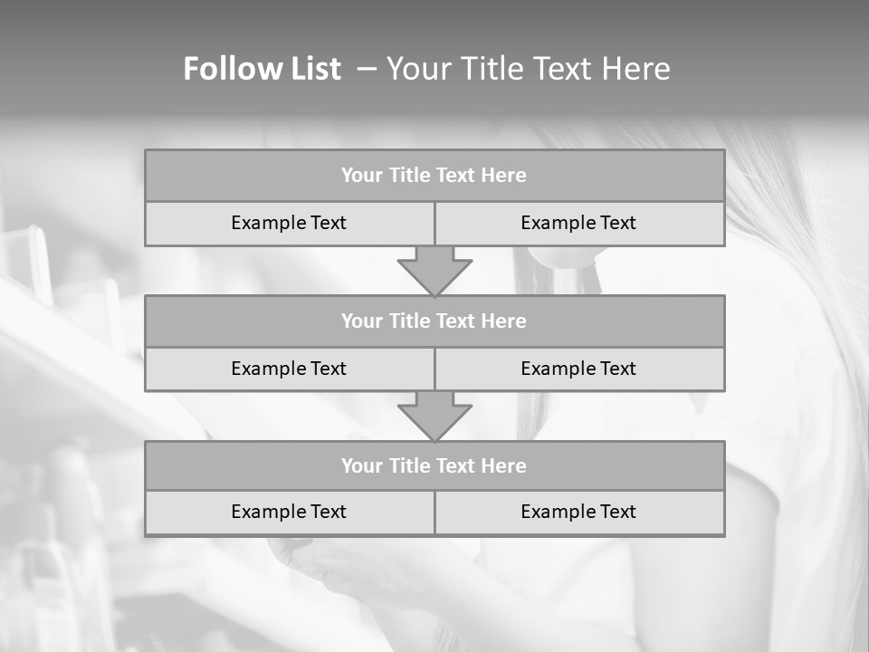 A Woman Reading A Book In A Store PowerPoint Template
