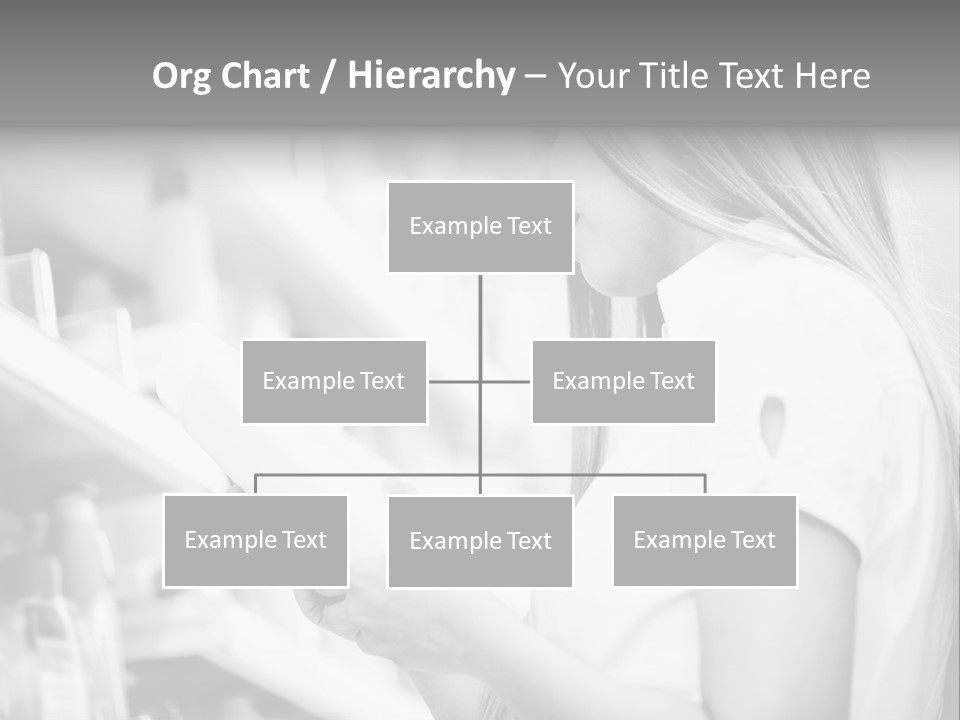 A Woman Reading A Book In A Store PowerPoint Template