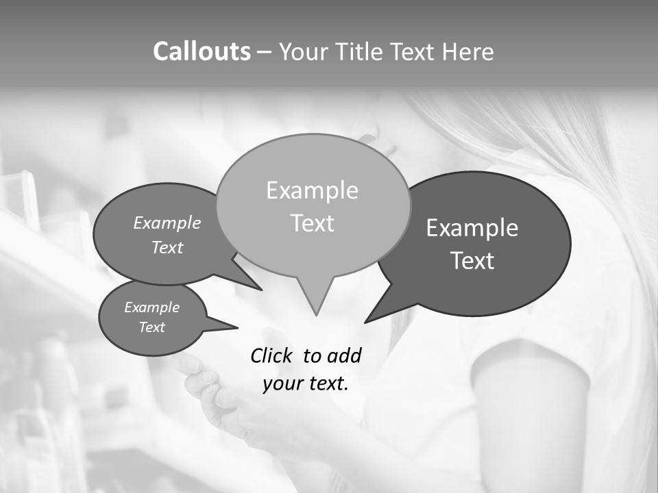 A Woman Reading A Book In A Store PowerPoint Template