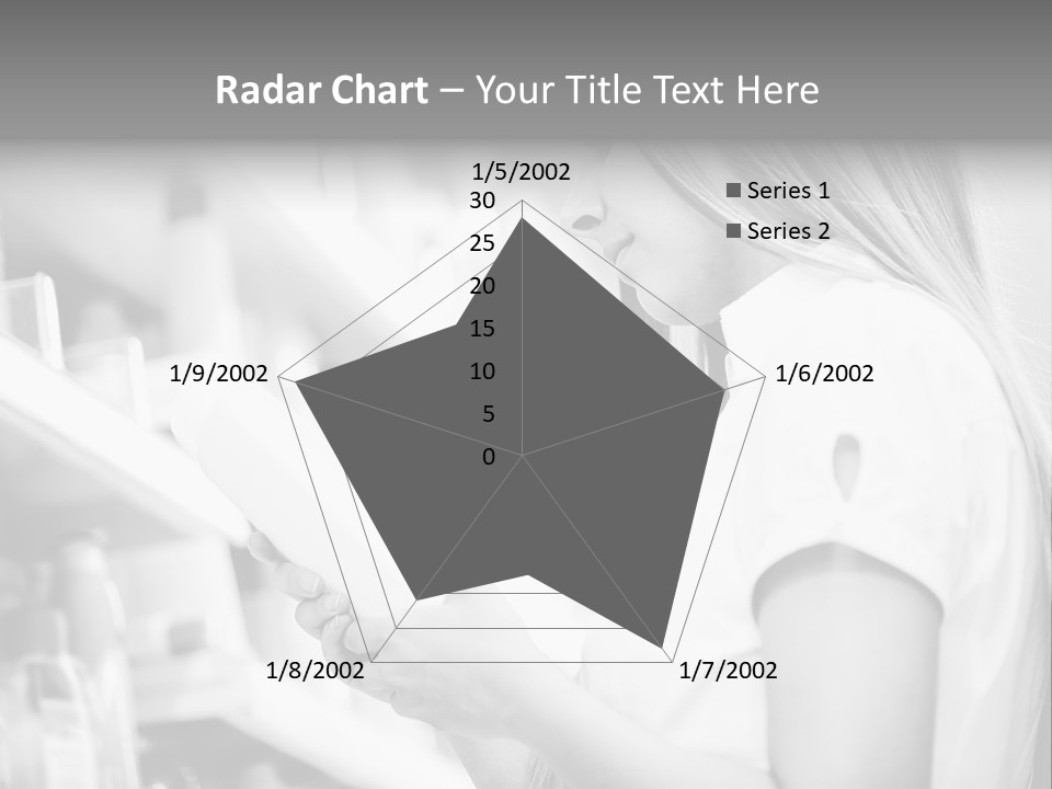 A Woman Reading A Book In A Store PowerPoint Template