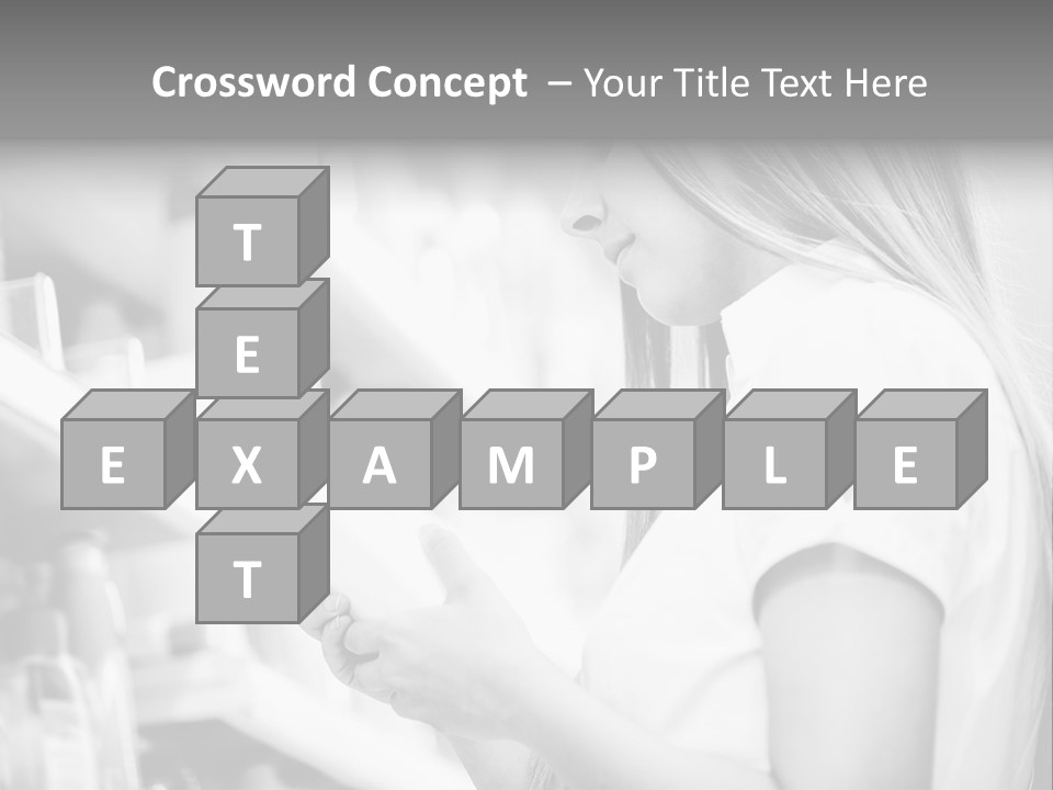 A Woman Reading A Book In A Store PowerPoint Template