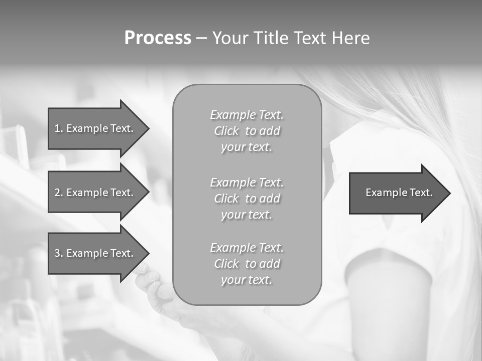 A Woman Reading A Book In A Store PowerPoint Template