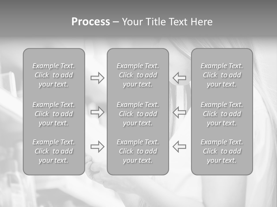 A Woman Reading A Book In A Store PowerPoint Template