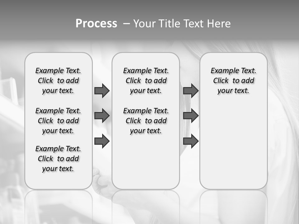 A Woman Reading A Book In A Store PowerPoint Template
