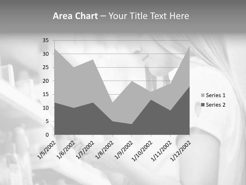 A Woman Reading A Book In A Store PowerPoint Template