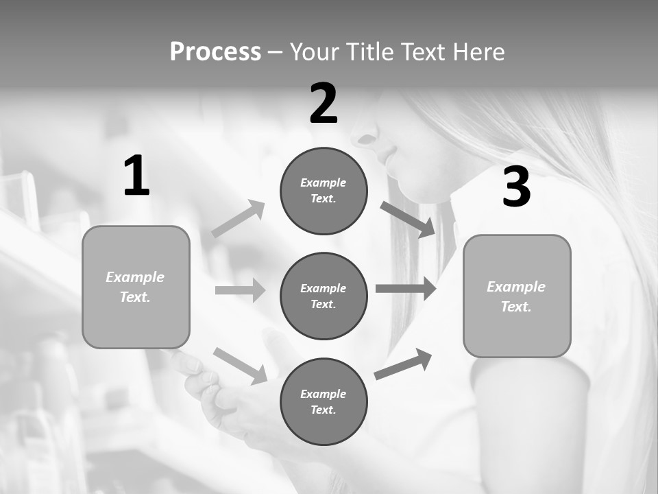 A Woman Reading A Book In A Store PowerPoint Template