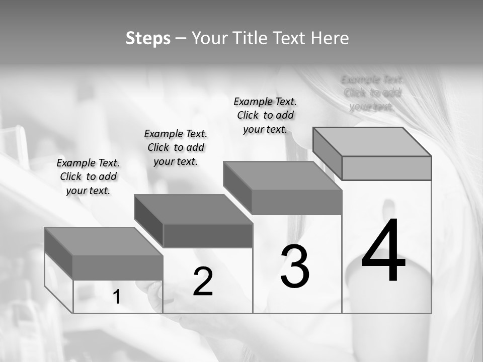 A Woman Reading A Book In A Store PowerPoint Template