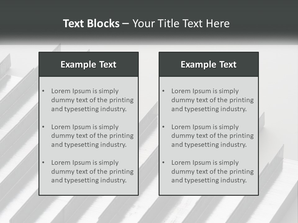 A Group Of Metal Bars On A White Surface PowerPoint Template