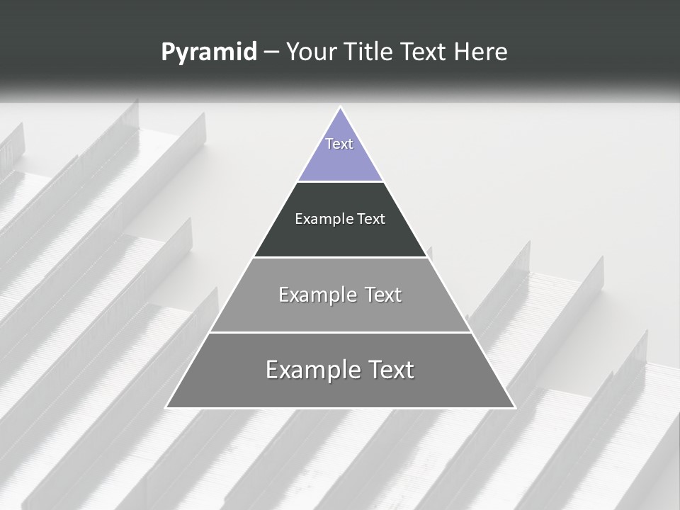 A Group Of Metal Bars On A White Surface PowerPoint Template